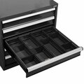 Global Industrial Divider Kit for 5inH Drawer of Modular Drawer Cabinet 30inWx27inD, Black 316076